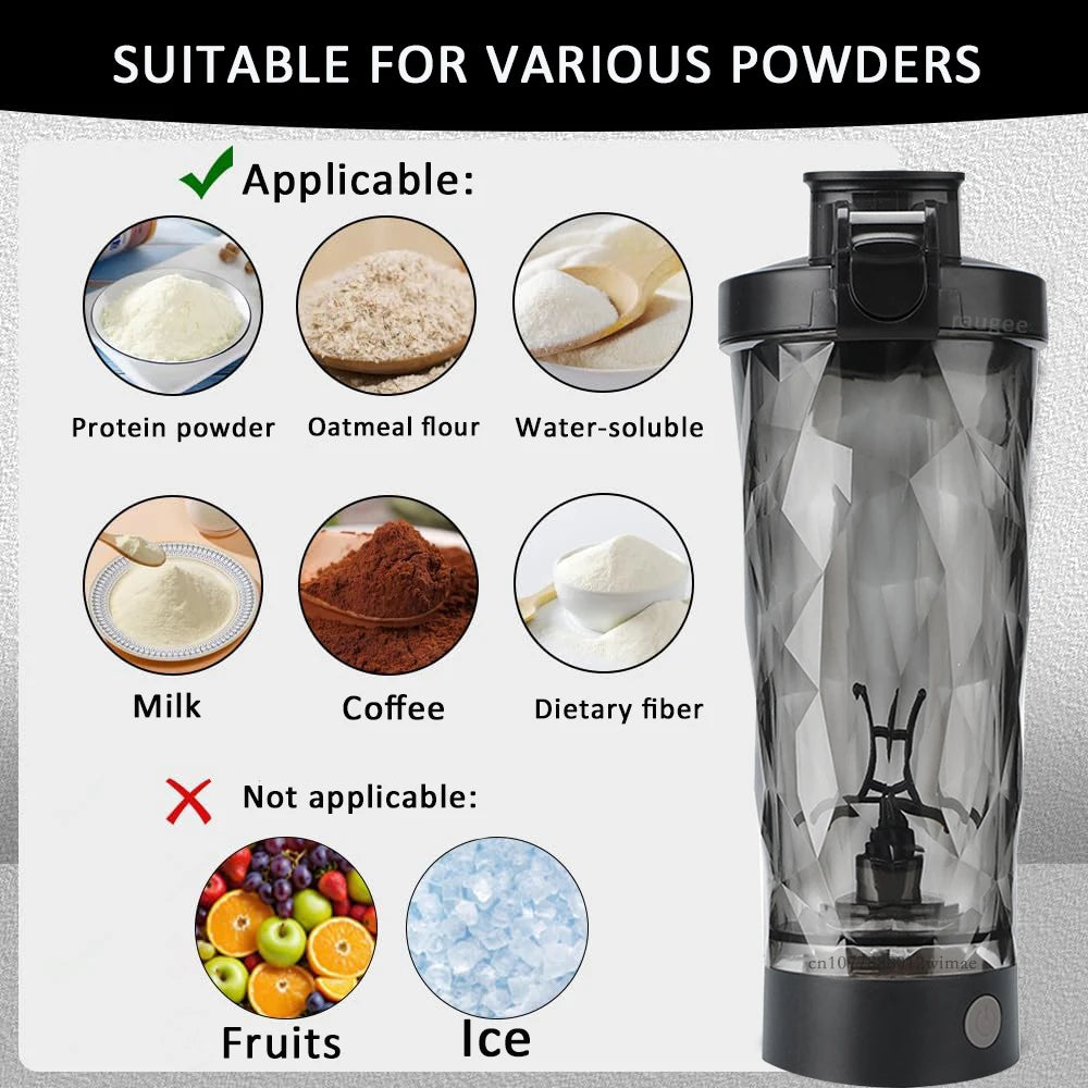 Rechargeable Electric Protein Shaker